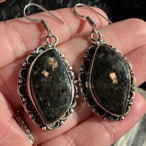Coppernite Earrings Crystal Stone Jewelry